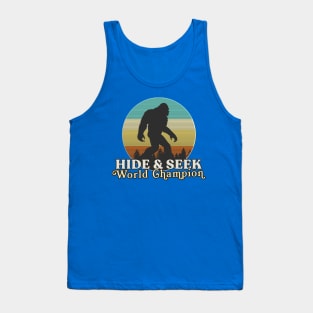 Retro Bigfoot Hide & Seek World Champion #2 Tank Top